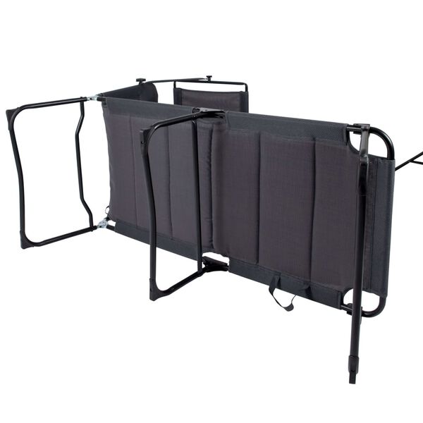 Bo-Camp Sunlounger with Sunshade Air Grey