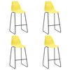 vidaXL 5 Piece Bar Set Plastic Yellow