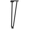 vidaXL Hairpin Legs for Coffee Table 4 pcs Black 42 cm Solid Steel
