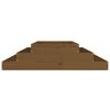 vidaXL Planter Honey Brown 110x110x27 cm Solid Wood Pine