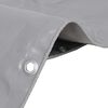 vidaXL Tarpaulins Grey 3 x 3 m Canvas with PVC Coating