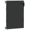 vidaXL Garden Gate with Lock Black 85 x 125 cm Powder-coated steel