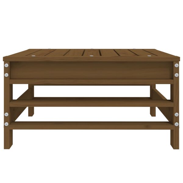 vidaXL Garden Footstool Honey Brown Solid Wood Pine