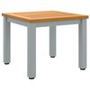 vidaXL Outdoor Table Natural and Grey 45 x 45 x 38 cm