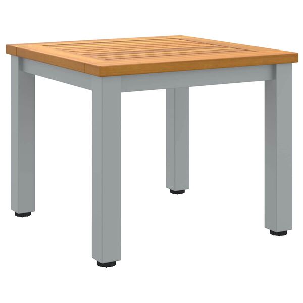 vidaXL Outdoor Table Natural and Grey 45 x 45 x 38 cm