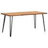 vidaXL Garden Table with Hairpin Legs 160x80x75 cm Solid Acacia Wood