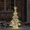 vidaXL Christmas Tree with 100 LEDs Warm white 120 cm Acrylic
