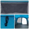 vidaXL Car Tent 4-Person Blue Waterproof