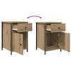 vidaXL Bedside Cabinet Artisan Oak 40 x 42 x 60 cm Engineered Wood