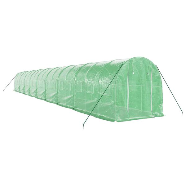 vidaXL Greenhouse with Steel Frame Green 36 m&sup2; 18x2x2 m