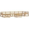 vidaXL Outdoor Sofa Set 8 pcs White Solid Acacia Wood