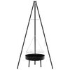 vidaXL Campfire Tripod Black 92 x 92 x 171.5 cm Metal
