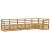 vidaXL Outdoor Sofa Set 6 pcs White Solid Acacia Wood