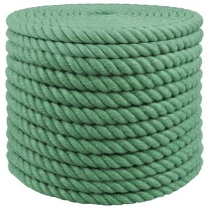 vidaXL Jute Rope 24 mm Green 100% Tossa jute