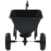 vidaXL Tow Behind Salt Spreader PVC and Steel 125x74x79 cm 45 L
