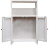 vidaXL Bathroom Cabinet White 46x24x116 cm Paulownia Wood