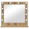 vidaXL Vanity Mirror White 60 x 55 x 18 cm Glass and Engineered wood