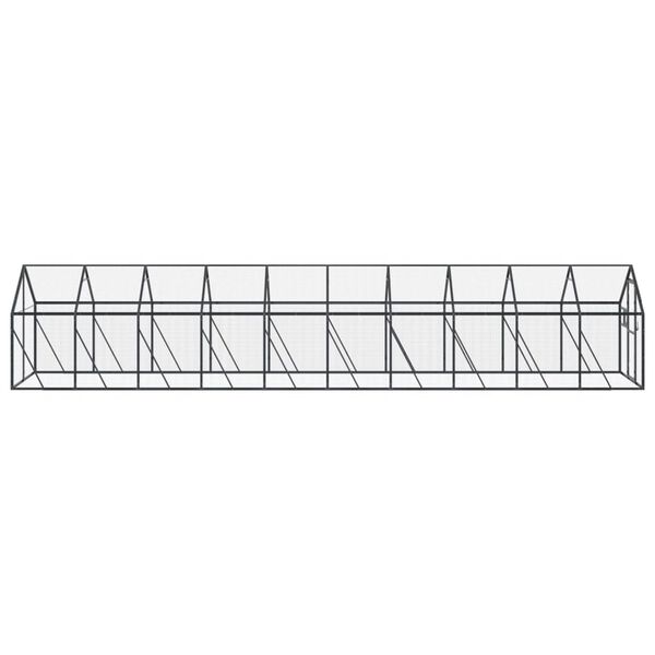 vidaXL Aviary Anthracite 1.79x10x1.85 m Aluminium