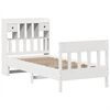 vidaXL Bed Frame without Mattress White 90x200 cm Solid Wood Pine