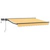 vidaXL Manual Awning Frame with LEDs Sand 4.5 x 3.5 m