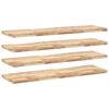 vidaXL Floating Shelves 4 pcs 120x40x4 cm Untreated Solid Wood Acacia