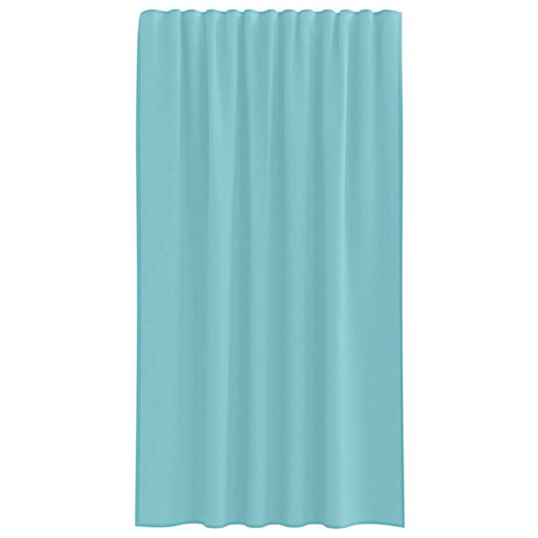 vidaXL Voile Curtains with Rod Pockets 2 pcs Turquoise