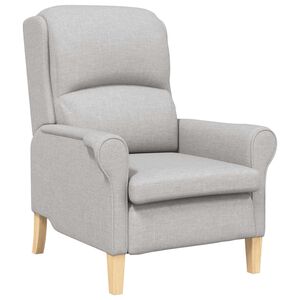 vidaXL Armchair Cloud grey 76 x 94 x 102 cm Fabric