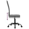 vidaXL Office Chair Height Adjustable Grey Mesh Fabric