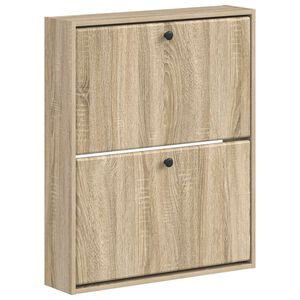 vidaXL Wall-Mounted Shoe Cabinet BREDA 71 x 17 x 86 cm Engineered Wood