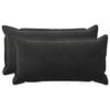 vidaXL Cushion with Pillow HOUTEN 2 pcs Black Velvet