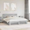 vidaXL Bed Frame Grey Sonoma 180 x 200 cm Engineered Wood