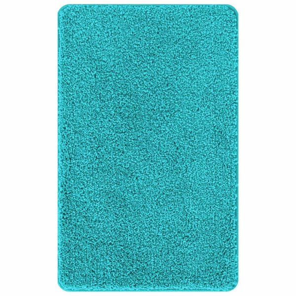 vidaXL Anti-slip Bath Mat Set 3 pcs Turquoise PP