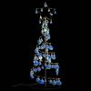 vidaXL LED Christmas Tree with Baubles 80 LEDs Warm White 120 cm