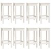 vidaXL 9 Piece Bar Set White Solid Wood Pine