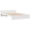 vidaXL Bookcase Bed without Mattress White 140x190cm Solid Wood Pine