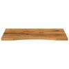 vidaXL Desk Top with Curve 80x50x2.5 cm Solid Wood Rough Mango