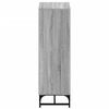 vidaXL Highboard with Glass Doors Grey Sonoma 35x37x120 cm