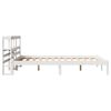 vidaXL Bed Frame without Mattress White 135x190 cm Double Solid Wood Pine