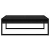 vidaXL Coffee Table Black Oak 100 x 100 x 35 cm Engineered Wood
