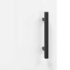 vidaXL Highboard High Gloss White 34.5x34x180 cm Engineered Wood