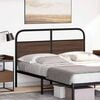 vidaXL Replace Headboard Brown Oak 120 cm Steel and Engineered Wood
