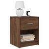 vidaXL Bedside Cabinets 2 pcs with Drawer Brown Oak 40x34x50 cm