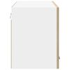 vidaXL Hanging Cabinet with Door Sonoma Oak and White 80 x 31 x 40 cm