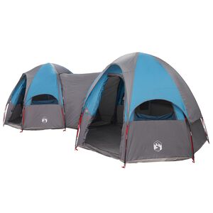 vidaXL Family Tent with Rainfly Water-resistant 14-Person Blue