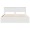 vidaXL Bed Frame with Headboard White 180 x 200 cm Solid Pine Wood