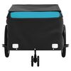 vidaXL Bike Trailer Black and Blue 45 kg Iron