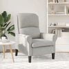 vidaXL Armchair Light grey 76 x 94 x 102 cm Microfibre