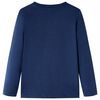 Kids' T-shirt with Long Sleeves Navy Melange 140