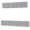 vidaXL 5 Piece TV Cabinet Set Grey Sonoma Engineered Wood