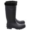 vidaXL Rian Boots with Removable Socks Black Size 42 PVC